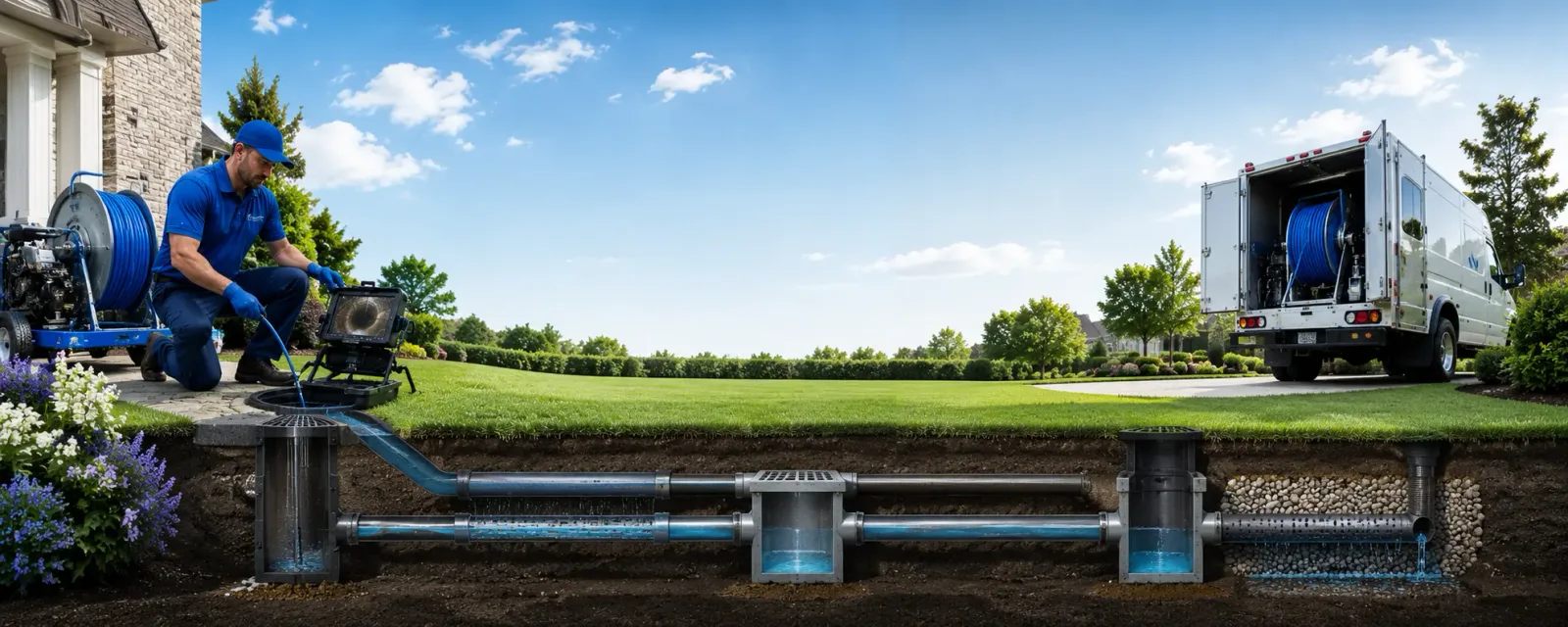 Outdoor drain cleaning information for West Brookfield, MA